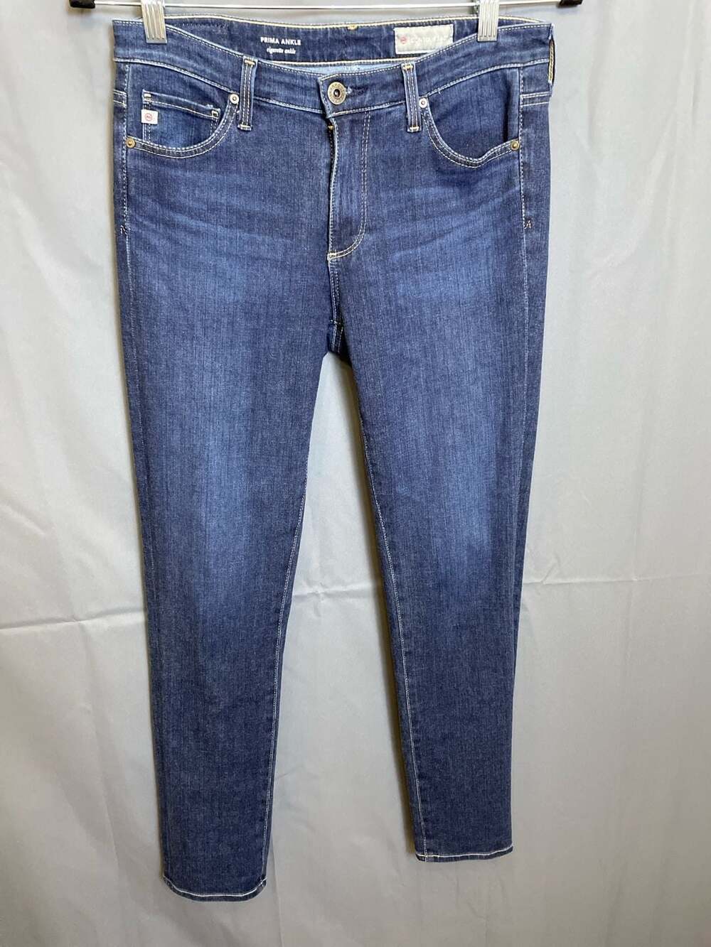 AG Adriano Goldschmied Prima Ankle Cigarette Jeans Contour 360 like new